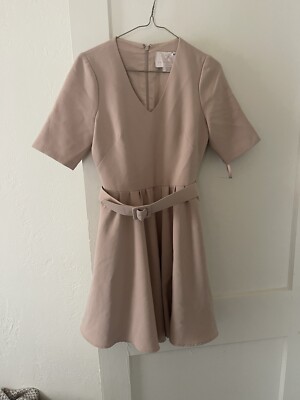 GAL MEETS GLAM blush fit and flare mini dress with short sleeves size 2 |  eBay
