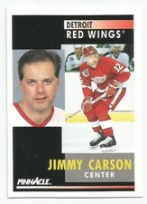 JIMMY CARSON 1991-92 PINNACLE CARD NEAR MINT CONDITION