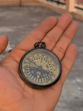 Antique Compass Brass Nautical Compass With Chain, Beautiful Handmade Gift