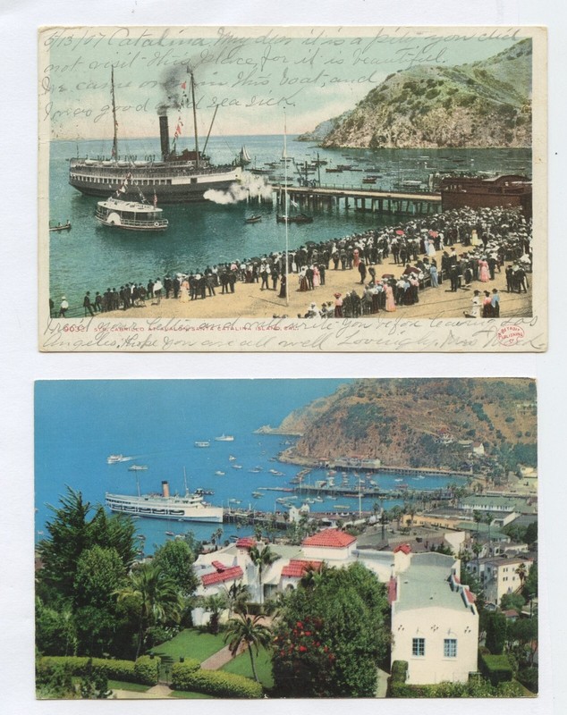 1907 Catalina Island AVALON cancel to Mr Murray on Eye St. Sacramento CA. PC