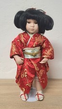 Künstlerpuppe Porzellanpuppe Geisha 38 cm Sammler Rarität Vintage Antik