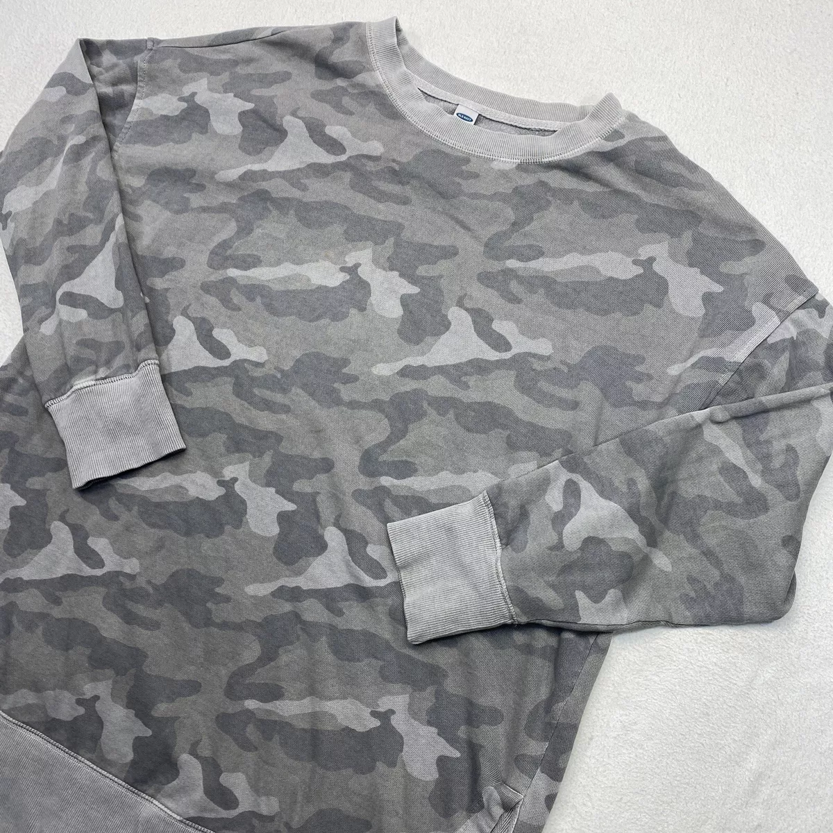 Navy camo sweatshirt sale