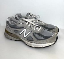 New Balance Men 990V4 Gray Sneakers Made In USA Suede Gray Size 10 M99GL4