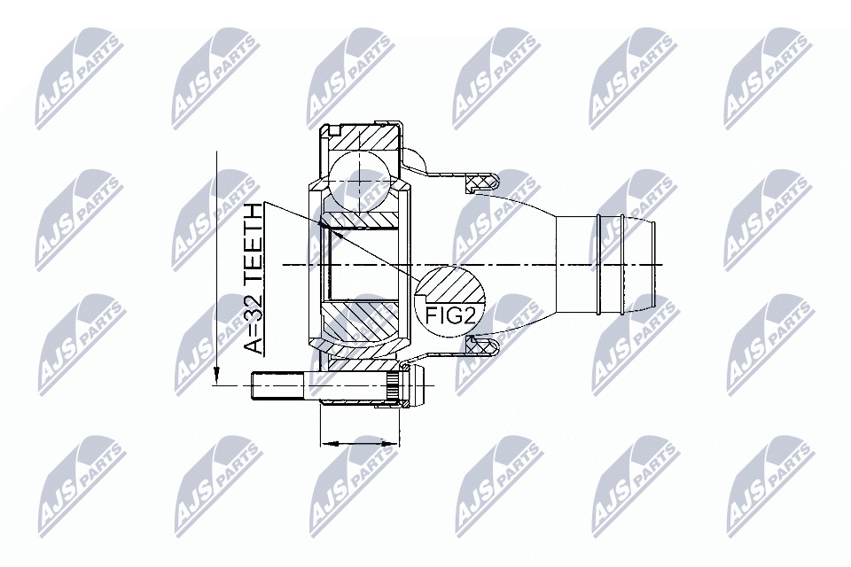 N.T.Y. NPW-BM-002.NTY Joint Kit, drive shaft for BMW