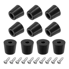 18Pcs Rubber Bumper Feet 0.67" H x 0.75" W Round Pads with Washer Screws