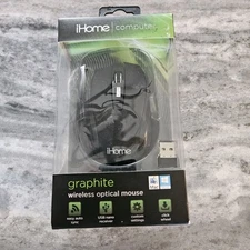 iHome Graphite Black Customizable Wireless Optical Mouse Mac - Microsoft Windows