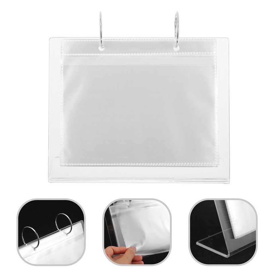 Binder Display Rack 2 Pcs Sticker Collecting Album Display Stand Binder Storage Book | eBay ...