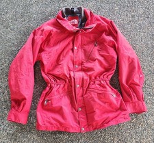 Vintage 80s The North Face Goretex Mountain Parka Jacket Womens L Red USA Made
