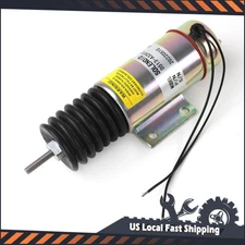 Fuel Shut Off Solenoid 12V with 2 Wire D513-A32V12 2001-12E2U1 fits for Throttle