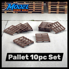 Pallets 10pk - HO Scale 1:87 - Brown