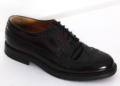 Oxblood Burnished Calfskin Longwing Brogue Derby with Goodyear Welt