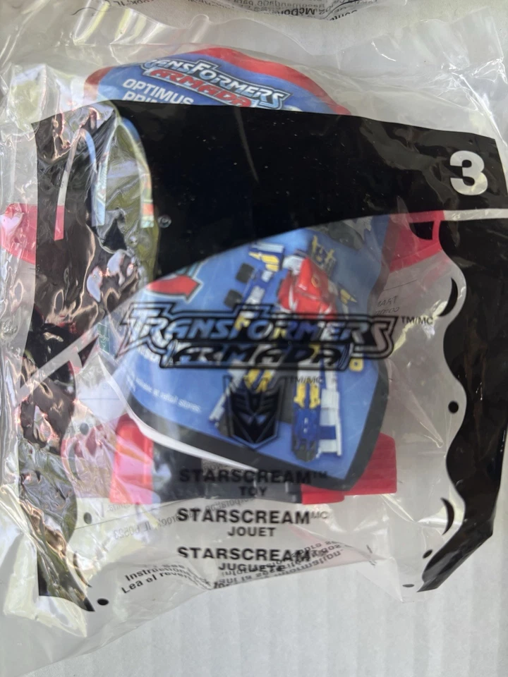 Transformers Armada 4pc Lot #2,3,4,8 McDonald’s Happy Meal 2002 NEW In Package - Image 3 of 4