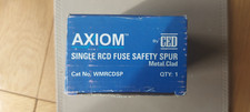 Axiom Single RCD Fuse SPUR METAL, BOXES ARE SEALED,