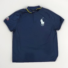 Camisa Polo Vintage RLX Ralph Lauren Para Hombre Grande Big Pony US Open 2007 Tenis
