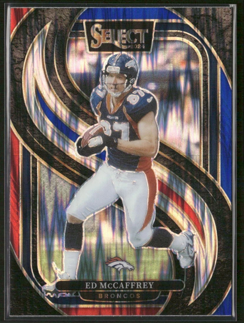 2024 Panini Select #154 Ed McCaffrey Red & Blue Prizm Shock - Buy 2 Get 1