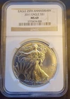 2011 American Eagle NGC MS69 25th Anniversary- 0.999 Silver 1 Oz Ounce Art Coin