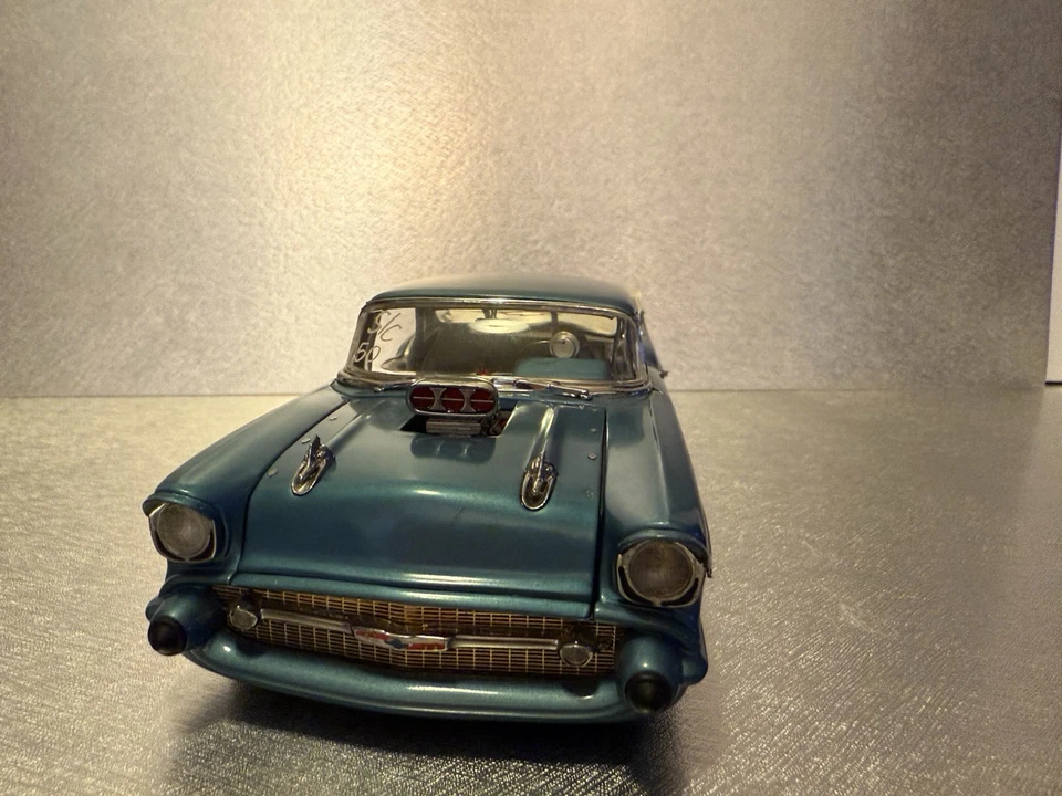 复古 Danbury Mint 1957 雪佛兰 Pro Street Super Comp 比例 1: 24 无盒 R1480 — 第 4/4 张图片