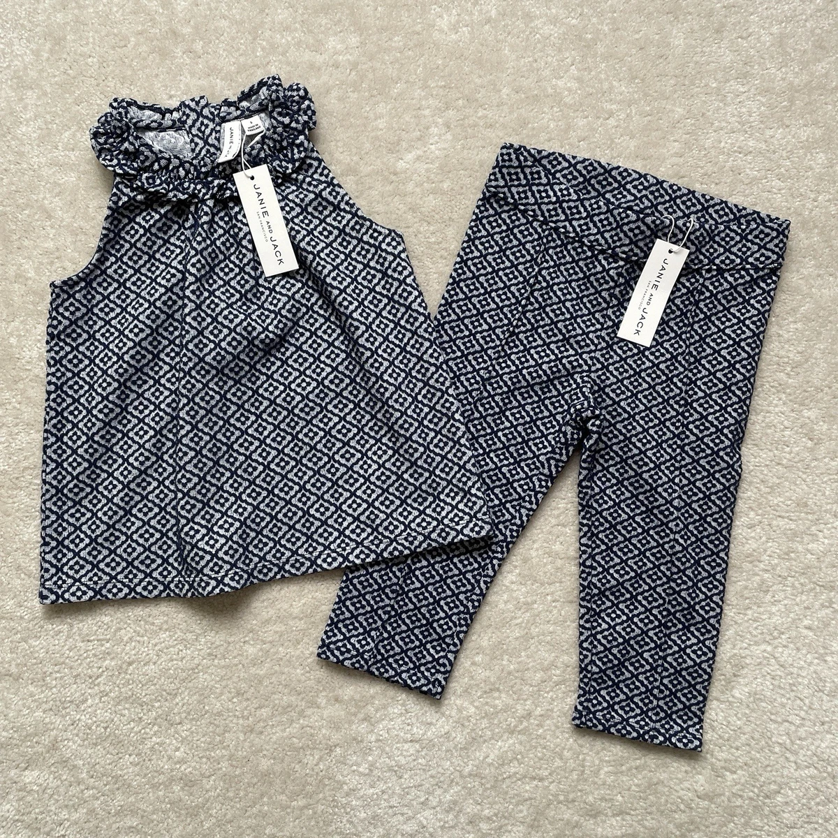 Tenue De Tennis Janie And Jack Fille - Jupe Taille 3 (neuf Avec étiquette) + Haut Taille 4