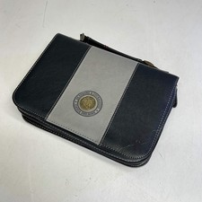 CHRISTIAN ART GIFTS Joshua 1:9 Faux Leather Classic Bible Cover 6"x9" Grey/Black