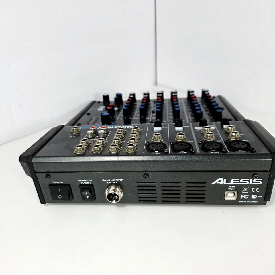 Alesis MultiMix 8 USB FX 8-Channel Mixer Built-In Effects Interface FOR PARTS - Image 4 of 4