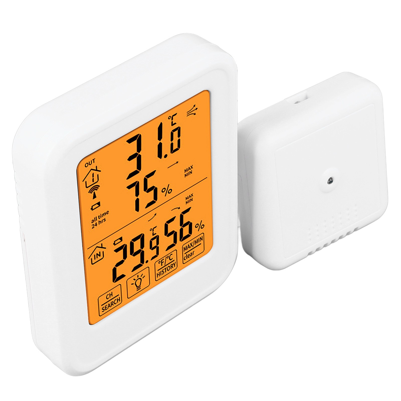 Indoor Outdoor Thermometer Wireless Digital Hygrometer Temperature And Humidity