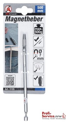 BGS Do It Yourself Magnetheber | 500 mm | Tragkraft 0,5 kg