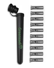 Reusable Glass Filter Tips & Vintage Cigarette Tube Black Tips, Case 