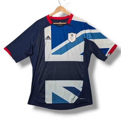 Team GB Fußball Trikot Herren Large Adidas 2012 Olympiade Home Jersey Great Britain
