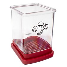 Norpro Speed Slicer with Push Plate, Red, 3"L x 3"W x 4.25" x 3" x 3", Red
