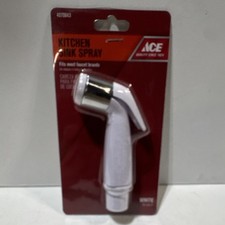 Ace Kitchen Sink Spray White and Polished Chrome Fits Most Faucet Brands 4070843