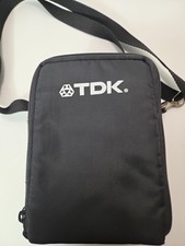 TDK Soft Case Cassette Holder w/ Strap Holds 10 Tapes