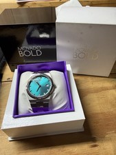 Movado Bold Quest Green Dial Quartz Date Silv...