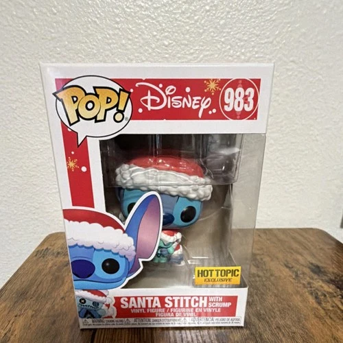 Funko Pop! Vinyl Disney Santa Stitch with Scrump 983 Hot Topic Exclusive