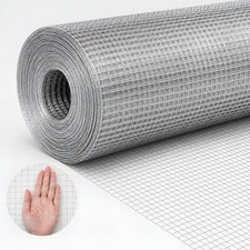 36 in X 50 ft Metal Mesh,1/2 in Welded Chicken Wire Fencing Roll,Hardware Cloth