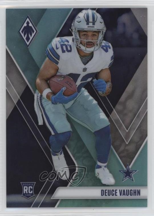 2023 Panini Phoenix Rookies Teal 3/150 Deuce Vaughn #134 18em