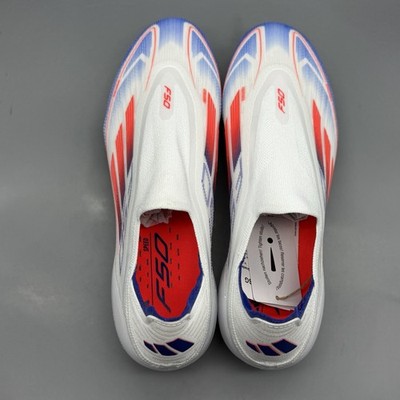 Adidas F50 Elite LL SG Men's 9 IF1319 White Blue Soccer Metal