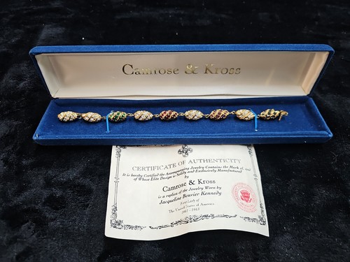 Camrose & Kross Jackie Kennedy JBK Royal Egg Bracelet. Signed JBK