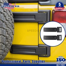 2x 55397091ac Matt Black Tailgate Door Hinge Cover Fit Jeep Wrangler Jk 2007-18