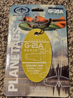 G-21A Grumman Goose Planetags Plane Tag Yellow 