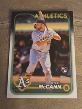 Kyle McCann - 2024 Topps Update Series Rookie Card - #US37 - Oakland Athletics. rookie card picture