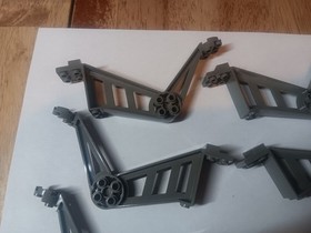 B Lego Lot 6 Large Insectoid Legs Old Dark Gray 30212 6977 9736 6919 6969