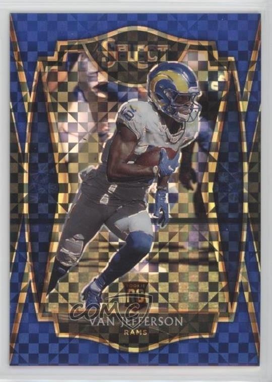 2020 Panini Select Premier Level Blue Prizm 116/149 Van Jefferson #171 0a3