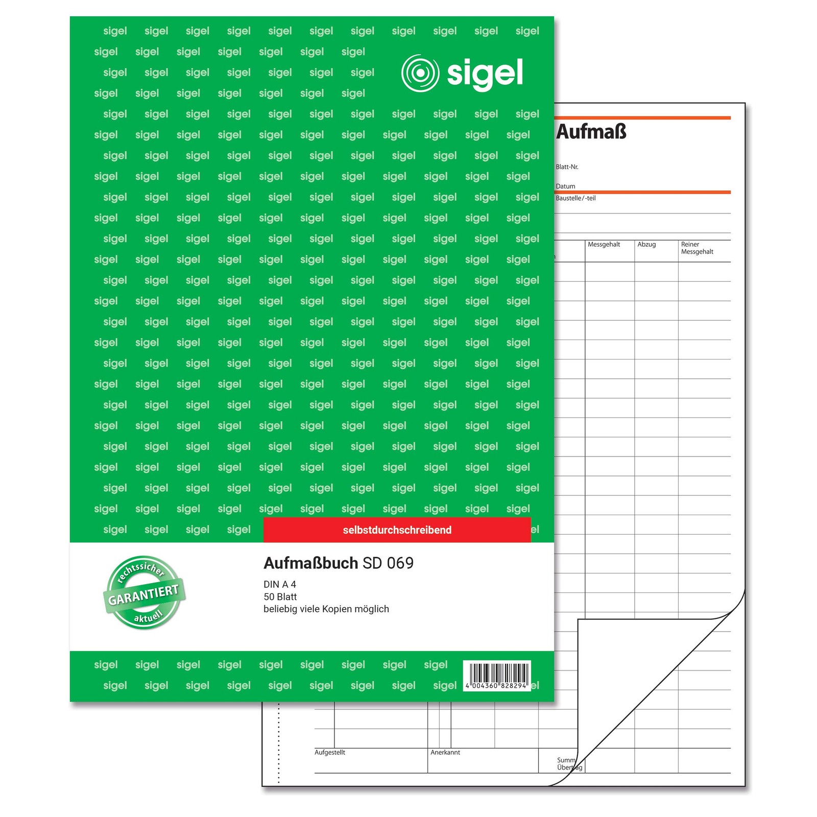 SIGEL SD069 Copy Book - 50 Sheets Carbonless Copying 4290₽