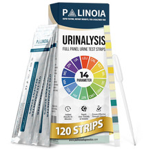 14-In-1 Full Panel Urine Test Strips for Urinalysis  120 Strips in Resealable P