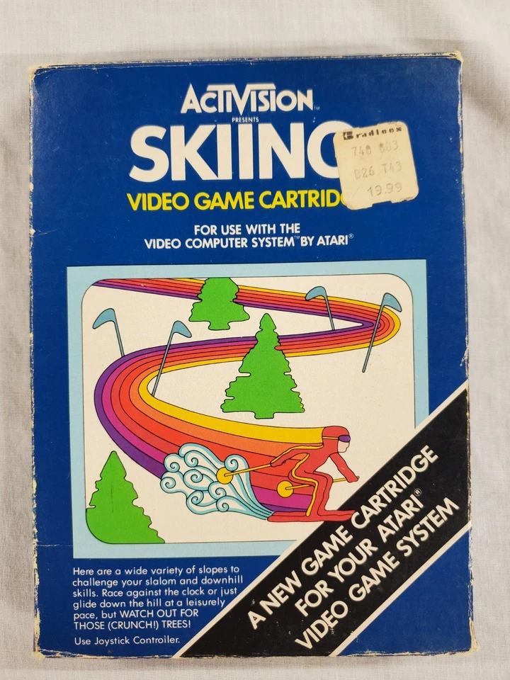 Skiing for Atari 2600 ( Activision, 1980) Complete in Box CIB Tested  (B) - Image 2 of 4
