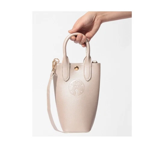 #2026 NEW STARBUCKS JAPAN SAKURA BOTTLE SHOULDER BAG METALLIC PINK FREE SHIPPING
