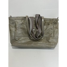 Coach Gray Patent Leather Large Diaper Bag Tote E1120-F17940 SEE DETAILS 