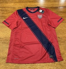 New Nike USA Mens Soccer Jersey 2010 - 2011 Size Large Red Third Away USMNT