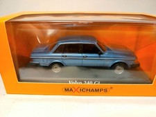 RARE! VOLVO 240 GL Blue Metallic 1:43 Maxichamps 