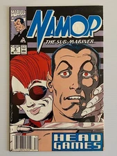 Namor: The Sub-Mariner (1990-1995) #9 NM- (Marvel Newsstand Variant Dec 1990)